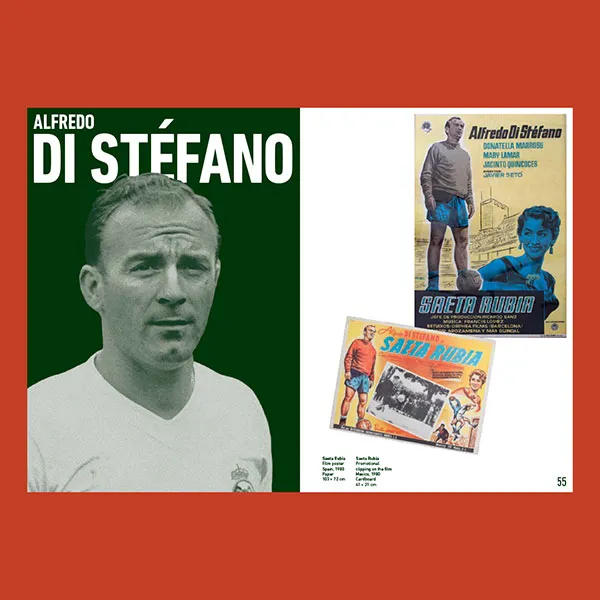 Diseño editorial. Publicación "Football Passion". Detalle de la maquetación. Di Stefano.