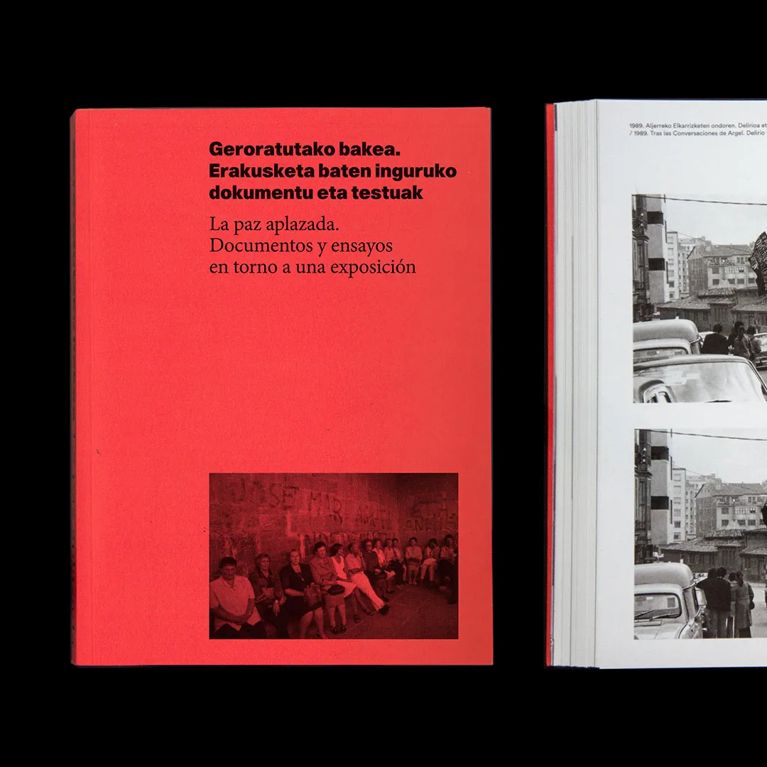 Diseño editorial. Publicación "La paz aplazada". Fundació Antoni Tàpies.