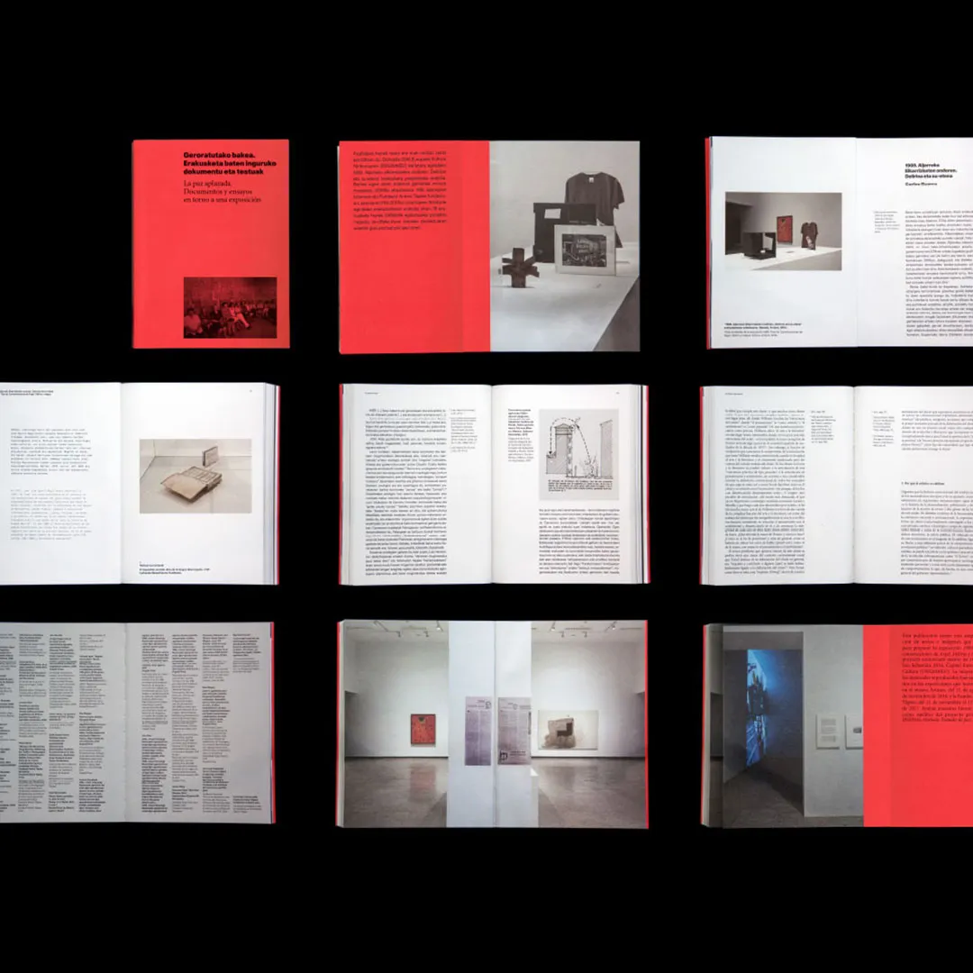 Diseño editorial. Publicación "La paz aplazada". Fundació Antoni Tàpies.