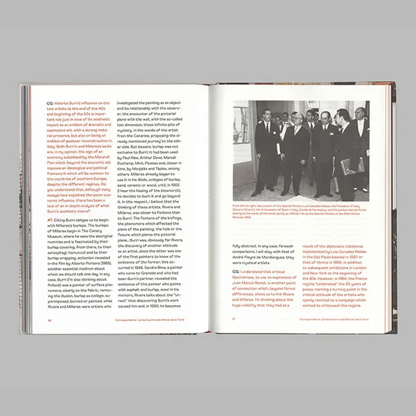 Diseño editorial. Publicación "Rivera - Millares. Ethics of Representation". Galeria Mayoral.