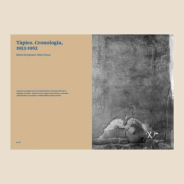 Diseño editorial. Publicación "Tàpies als 30". Fundació Antoni Tàpies
